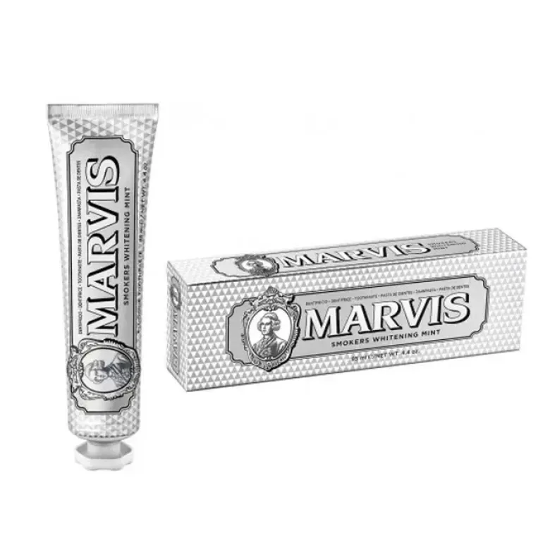 Smokers Whiteining Mint Dentifrice blanchissant pour les fumeurs Marvis - tube de 85ml