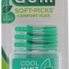 Soft-Picks Comfort flex Cool mint large GUM - blister de 40 bâtonnets interdentaires