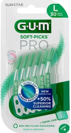 Soft-Picks Pro Brossettes interdentaires taille L GUM - boite de 30 brossettes