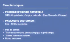 Soin Croûtes de lait crème régulatrice apaisante Uriage - tube de 40 ml