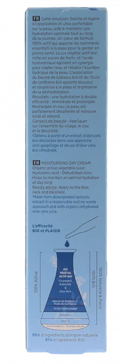 Soin de jour hydratant Cattier - flacon-pompe de 50ml