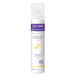 Soin de jour nourrissant bio secret botanique peaux sèches et sensibles Cattier - flacon de 50 ml