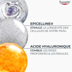 Soin de jour épigénétique SPF30 Hyaluron-Filler + Longevity Eucerin - flacon-pompe de 50ml