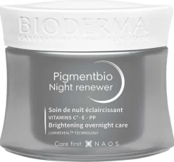 Soin de nuit éclaircissant pigmentbio Bioderma - pot de 50 ml