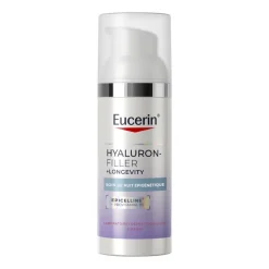 Soin de nuit épigénétique Hyaluron-Filler + Longevity Eucerin - flacon-pompe de 50ml