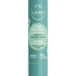 Soin des lèvres parfum amande douce Laino - stick de 4g