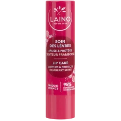 Soin des lèvres parfum framboise Laino - stick de 4g