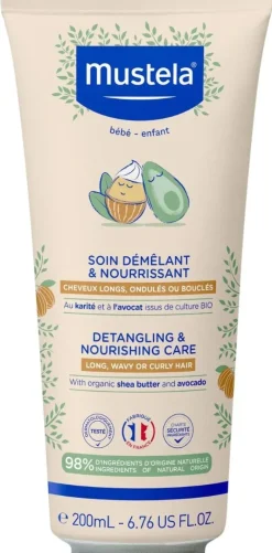 Soin démêlant et nourrissant Mustela - tube de 200ml