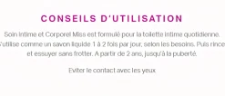 Soin intime et corporel Saforelle Miss