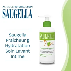 Soin lavant hygiène intime you fresh Saugella - flacon pompe de 200ml