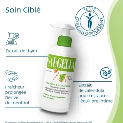 Soin lavant hygiène intime you fresh Saugella - flacon pompe de 200ml