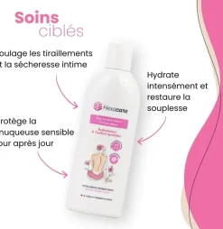 Soin lavant intime extra-doux Hexacare - flacon de 200ml