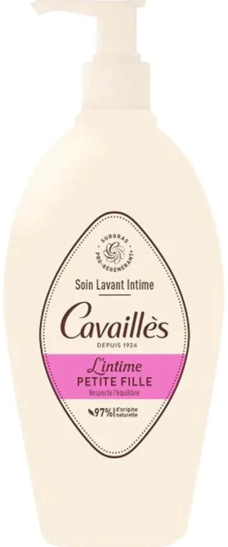 Soin lavant intime petite fille Rogé Cavaillès - flacon-pompe de 250 ml