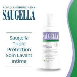 Soin lavant intime triple protection Saugella