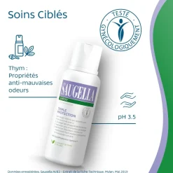 Soin lavant intime triple protection Saugella