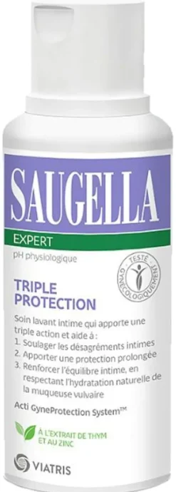 Soin lavant intime triple protection Saugella