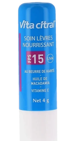 Soin lèvres nourrissant SPF15 Vita Citral - stick de 4g