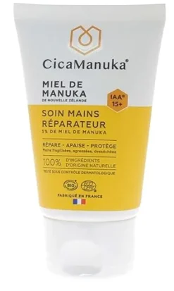 Soin mains réparateur 5% de Miel de Manuka IAA 15+ bio CicaManuka - tube de 50 ml