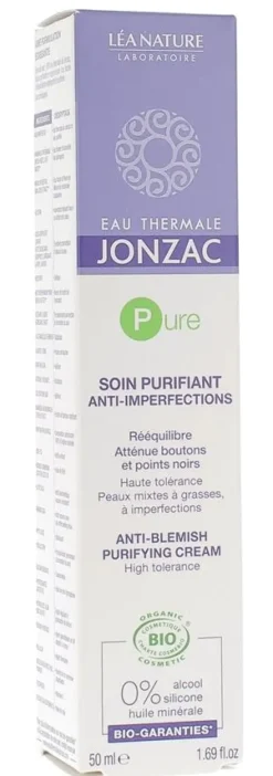 Soin purifiant anti-imperfections peaux mixtes à grasses Eau thermale Jonzac Léa Nature - tube de 50ml