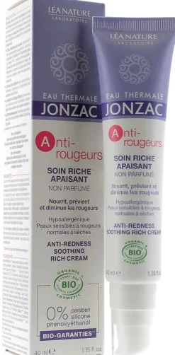 Soin Riche Apaisant Anti-Rougeurs non parfumé Jonzac - tube de 40 ml