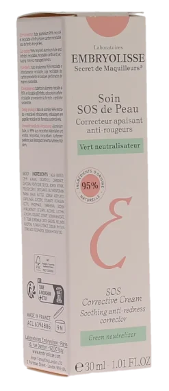 Soin sos de la peau correcteur apaisant anti-rougeur Embryolisse - tube de 30ml