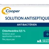 Solution antiseptique chlorhexidine 0,5% Cooper - 12 unidoses de 5 ml