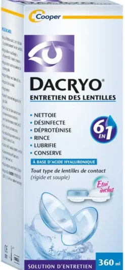 Solution d'entretien lentilles Dacryo Cooper
