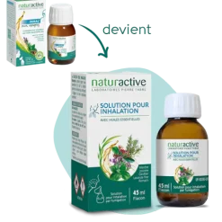 Solution pour inhalation aux huiles essentielles Naturactive - flacon de 45ml