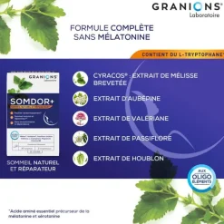 Somdor+ comprimé Granions - boite de 30 comprimés