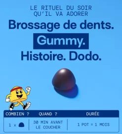 Sommeil enfants sans sucres Mium Lab - pot de 30 gummies