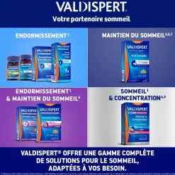 Sommeil et concentration mélatonine 1,9mg Valdispert - boite de 24 comprimés