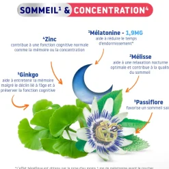 Sommeil et concentration mélatonine 1,9mg Valdispert - boite de 24 comprimés