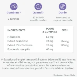 Sommeil gummies sans sucres Mium Lab - pot de 42 gummies