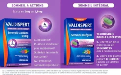 Sommeil intégral Valdispert - boîte de 30 comprimés + sommeil 4 actions offert
