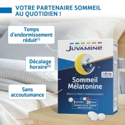 Sommeil mélatonine Juvamine - boite de 30 comprimés
