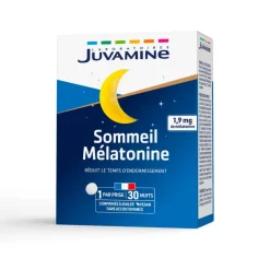 Sommeil mélatonine Juvamine - boite de 30 comprimés