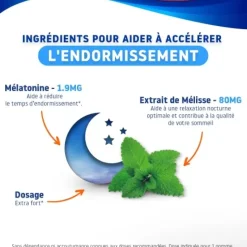 Sommeil rapide 1,9 mg Valdispert - pot de 30 gommes