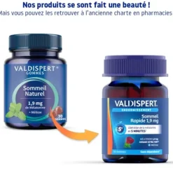 Sommeil rapide 1,9 mg Valdispert - pot de 30 gommes