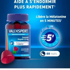 Sommeil rapide 1,9 mg Valdispert - pot de 30 gommes