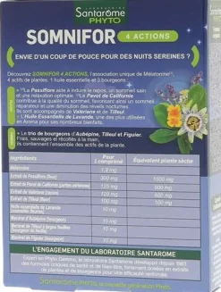 Somnifor 4 actions Santarome - boîte de 30 comprimés