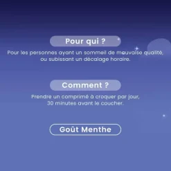 Somnifor Mélatonine flash 1,9mg Santarôme - boîte de 30 comprimés