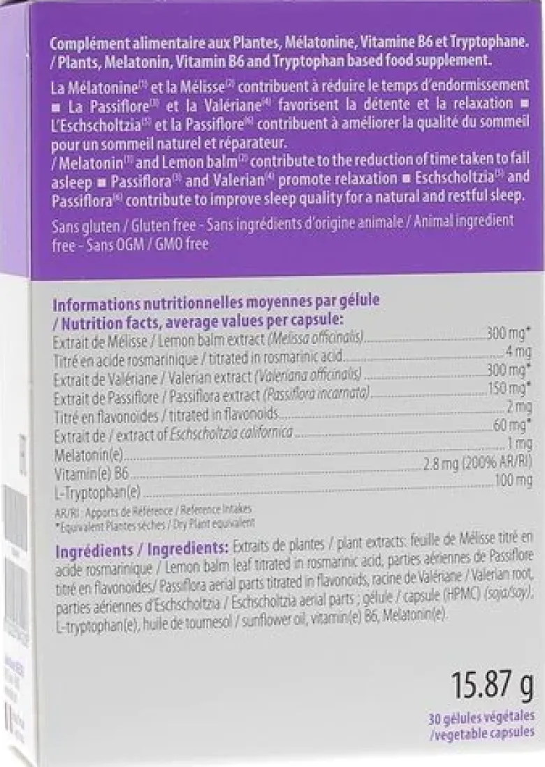 Somnil sommeil naturel et réparateur Ineldea - boîte de 30 gélules