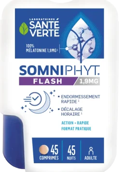 Somniphyt Go 1.9 mg endormissement plus rapide Santé Verte - boîte de 45 comprimés