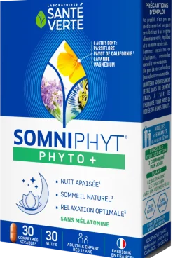Somniphyt nuit calme Santé Verte - boite de 30 comprimés