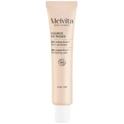 Source de Roses BB crème 6 en 1 bio teinte claire Melvita - tube de 40ml