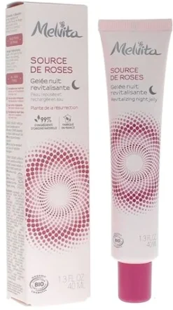 Source de Roses Gelée de nuit revitalisante Melvita - tube de 40ml