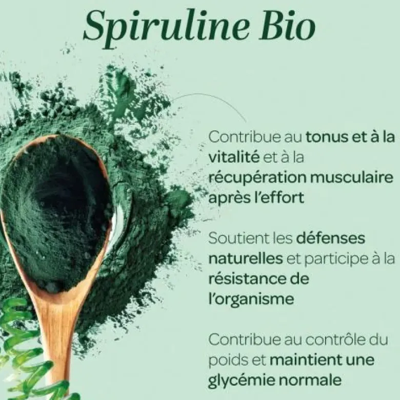 Spiruline bio poudre SuperDiet - sachet de 200g