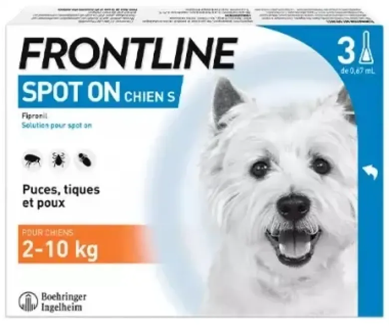 Spot On chiens 2-10 kg Frontline