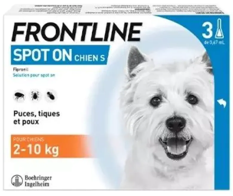 Spot On chiens 2-10 kg Frontline