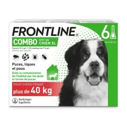 Spot-on Combo chien plus de 40 kg Frontline - 6 pipettes de 4,02ml